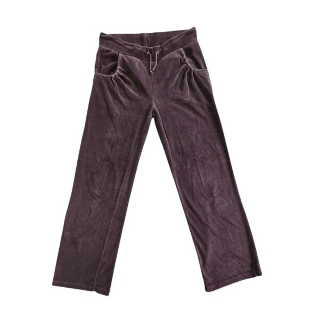 Delight 90s Y2K brown velour sweatpants / M / Vintage Athleisure, sporty prep